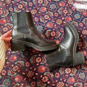 Madewell chunky boots, size 8
